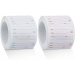 2 rouleaux 1000 pi�ces �tiquettes d'aliments solubles �tiquettes en conserve alimentaire autocollants ...