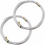 Memkey - 2 rouleaux 1mm fil aluminium fil metallique souple fil de fer convient pour la production artisanale ...