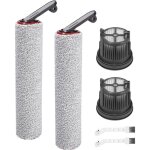 2 rouleau de brosse, 2 filtre, 2 brosse de nettoyage pour dreame h14 pro, h14, h14 dual, accessoire aspirateur ...