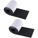 2 rouleaux de tapis antid�rapants en feutre autocollant noir pour pieds de table en feutre autocollant ...