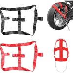 2 sangles d'arrimage universelles pour roue arri�re de moto - sangle d'arrimage pour moto, remorque, ...
