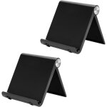 2 support de t�l�phone portable premium, porte smartphone pliable et reglable pour table, bureau, compatible ...