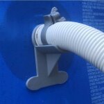 2 supports de tuyau piscine, fixation horizontale pour tubes 30?37 mm, compatibles intex et piscines ...