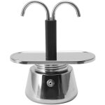 Tonysa - 2 tasses 100 ml moka pot double tête en acier inoxydable moka cafetière italienne bricolage ... Tonysa - 2 tasses 100 ml moka pot double tête en acier inoxydable moka cafetière italienne bricolage ...