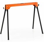 2 tréteaux pliants, tréteaux métalliques portables avec poignée et bras de support 2x4 détachable, charge ... 2 tréteaux pliants, tréteaux métalliques portables avec poignée et bras de support 2x4 détachable, charge ...