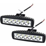 Ersandy - 2 x 15, 2 cm 18w led lampe de travail bar spot off road camion suv 4wd conduite feux de brouillard(2 ...