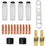 2 x accessoires de buse / bouchon de c�ne de soudage mig mag ak - 15 / mb - 15 pi�ces d'usure, 10 x pointes ...