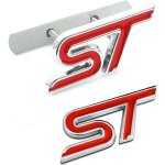 2 x alliage st calandre logo & st de coffre embl�me arri�re insigne d'aile de coffre, autocollant de ...
