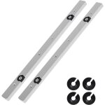 2 x barre coulissante pour glissi�re � rainure en t, 9. 5 x 19 x 300 mm, coulisseau en aluminium de guide ...
