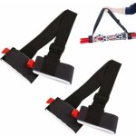 2 x noir sangle porte - ski sangles r�glables pour poignets de ski avec boucle de sangle de ruban rembourr�e ...
