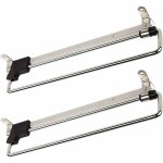2 x porte - cintres coulissant portemonteaux tlescopic porte - vtements extractible 350 mm