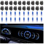 20 ampoules halog�nes t5 17 57 79 86 pour tableau de bord avec 20 douilles, ampoules 12 v pour compteur ...