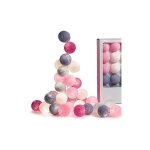 20 guirlandes lumineuses  led, boule de coton  piles allume la dcoration de lumire de nuit de ppinire ...