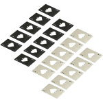 20 ouvre - bouteilles en acier inoxydable noir et argent - id�al cadeau portefeuille, accessoire bar ...