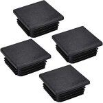 20 pcs bouchon pour pied de chaisse, bouchon pour tuyau carr�, capuchon pour poteau carr� en plastique ...