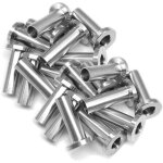 20 pcs manchons de protection en acier inoxydable pour garde - corps de c�ble 1 / 8 pouce 5 / 32 pouce ...