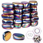 20 pi�ces aimants en h�matite, jeu de pierres magn�tiques avec corde, jeu d'�checs magn�tiques de jeu, ...