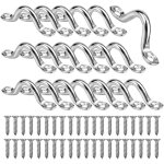 20 pices boucles de pont pour kayaks plaque oeillet 4mm pontet inox marine en acier inoxydable forme ...