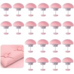 20 pi�ces clips de fixation ronds, pince couette housse, attache couette dans housse, motif champignon ...