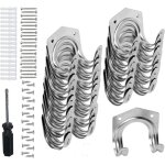 Jamais utilis�]20 pi�ces crocs de suspension d'outils, crocs de remise robustes porte outils mural crocs ...