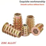 20 pi�ces �crou hexagonal filet� en, m8 x 15mm filet�s � t�te plate, �crous � insert filet� en forme ...