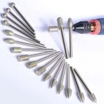 (20 pi�ces) ensemble de limes � sculpter diamant�es, ensemble d'outils de polissage de 20 pi�ces, accessoires ...