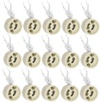 20 pi�ces gu10 support de lampe douille gu10 base en c�ramique 2a 250v avec 9cm c�ble en silicone douille ...