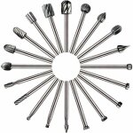 20 pi�ces d'outils rotatifs fraise hss fraise � bois fraise � bois, utilis�e pour dremel / accessoires ...