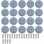 20 pi�ces patins de meubles ronds en 22mm, avec vis patins en t�flon pour meubles patin chaise a clouer ...