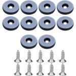 20 pi�ces patins en t�flon � visser meubles ronde patin chaise a clouer prot�ger pour chaise canap� bureau ...