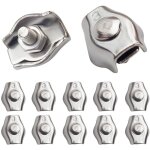 20 pi�ces pince c�ble m�tallique serre - c�ble acier m3 wire rope clips pour c�ble d'acier 1, 5mm - 3 ...