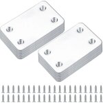 20 pi�ces plaques d'assemblage perfor�e plates, fixation droits plats plaques, connecteurs equerre fixatio ...
