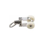 Shmshng - 20 pices rouleaux de rail planeur de voie de rideau plastique twin  roulettes en alliage ...