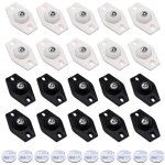 20 pièces roulettes pivotantes auto - adhésives, mini transfert roulettes de meubles à 360 degrés, silencieuse ... 20 pièces roulettes pivotantes auto - adhésives, mini transfert roulettes de meubles à 360 degrés, silencieuse ...