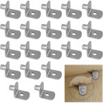20 pi�ces support pour �tag�re m�tal de 5 mm pour armoire de cuisine l forme support �querre cheville ...