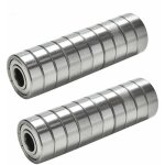 20 x roulements  billes miniatures 608zz roller rolling skate 8 22 7mm pour imprimante 3d