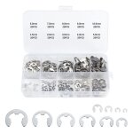 Longziming - 200 e - clips anneau de retenue externe snap, circlips interne, anneau de circlips interne, ...