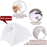 200 �tiquettes de bouteille de vin, �tiquette de cave � vin �tiquettes r�utilisables vin pvc �tiquettes ...