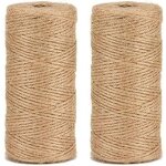 200 m jute naturel ficelle?cordon de jardin artisanat ficelle, 3 plis 1. 5mm d'�paisseur jute corde pour ...
