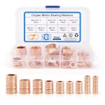 200 pcs rondelles metal joint cuivre vidange rondelles pour gonds de porte rondelles plates joints bague ...