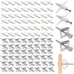 200 pieces chevilles avec vis pour plaques de pltre, cheville brique creuse, fixations pour plaques ...