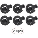 200 pi�ces support led composant �lectronique accessoire support de diode montage plastique noir 5mm