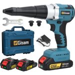 20000n riveteuse �lectrique sans fil, 2 batteries de 2. 0 ah, pour rivets de 2. 4 - 5. 0 mm, aluminium ...