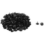 200pcs clou tapissier pointe tapissier clou tapis punaise pour meuble d�coration noir 11 x 11mm