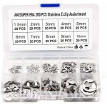 200pcs e clip anneau 304 inox circlips exterieur assortiment de circlips 1. 5 / 2 / 3 / 4 / 5 / 6 / 7 ... 200pcs e clip anneau 304 inox circlips exterieur assortiment de circlips 1. 5 / 2 / 3 / 4 / 5 / 6 / 7 ...