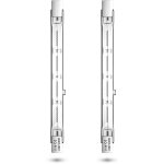 200w r7s 118mm ampoule halog�ne lin�aire, j118 dimmable 3900lm blanc chaud 2800k ampoule halog�ne crayon ...