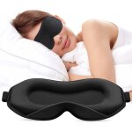 2022 masque de nuit pour femme et homme, masque de sommeil pour les yeux 3d pour dormeurs lat�raux, soie ...