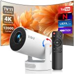Mini vid�oprojecteur hd 720p 12000 lumens ? wi - fi 6, bluetooth 5. 4 ? correction automatique de la ...