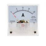 20a amp�rem�tre panneau de courant analogique dc 0 - 20a 75mv, 20 amp�res 91c4 amp�rem�tre de pointeur ...