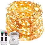 20m 200 led guirlande lumineuse, fil cuivre guirlande lumineuse � piles avec t�l�commande pour carnaval ...